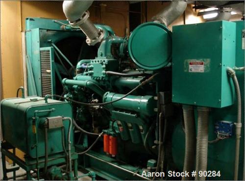 USED: Cummins/Onan 500 kW diesel driven generator, model 500DFY-4XR. 625 kva, 3/60/277-480 volt, 1800 rpm, 752 amp. Driven by a Cummins engine, model VTA1710PGC800, radiator cooled, SO #68900, serial...