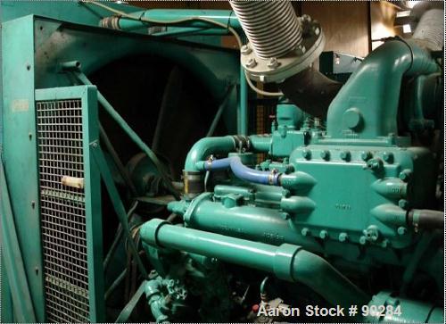 USED: Cummins/Onan 500 kW diesel driven generator, model 500DFY-4XR. 625 kva, 3/60/277-480 volt, 1800 rpm, 752 amp. Driven by a Cummins engine, model VTA1710PGC800, radiator cooled, SO #68900, serial...