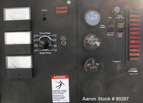 USED: Cummins/Onan 500 kW diesel driven generator, model 500DFY-4XR. 625 kva, 3/60/277-480 volt, 1800 rpm, 752 amp. Driven by a Cummins engine, model VTA1710PGC800, radiator cooled, SO #68900, serial...