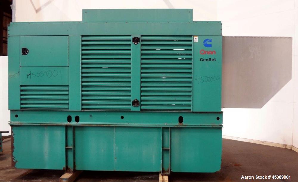 Used Cummins 300 kW Standby Diesel Generator Set, Model 300 DFCB
