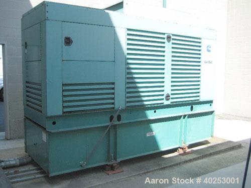 Unused-Used: Cummins Onan 400 kW diesel generator set, model DFCE, 3/60/480V. Sound enclosure, 24 hour fuel tank, 228 hours. Built 6/8/98.