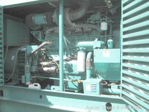 Unused-Used: Cummins Onan 400 kW diesel generator set, model DFCE, 3/60/480V. Sound enclosure, 24 hour fuel tank, 228 hours. Built 6/8/98.