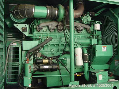 Unused-Used: Cummins Onan 400 kW diesel generator set, model DFCE, 3/60/480V. Sound enclosure, 24 hour fuel tank, 228 hours. Built 6/8/98.