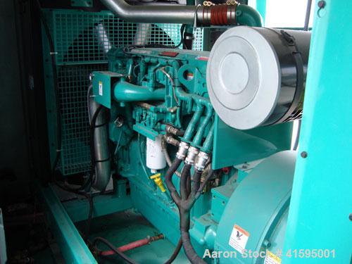 Used Cummins 400 kW Diesel Generator Set Model No. DFEH-5003700, SN-K010306857. Cummins QSX15-G9 engine, 755 hp @ 1800 rpm, serial #14025922. 3/60/277/480V, 800 amp main-line circuit breaker. Batteri...