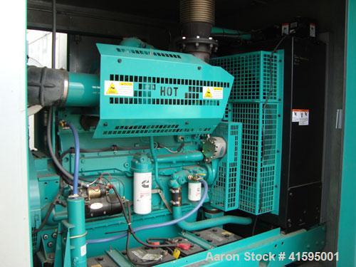 Used Cummins 400 kW Diesel Generator Set Model No. DFEH-5003700, SN-K010306857. Cummins QSX15-G9 engine, 755 hp @ 1800 rpm, serial #14025922. 3/60/277/480V, 800 amp main-line circuit breaker. Batteri...