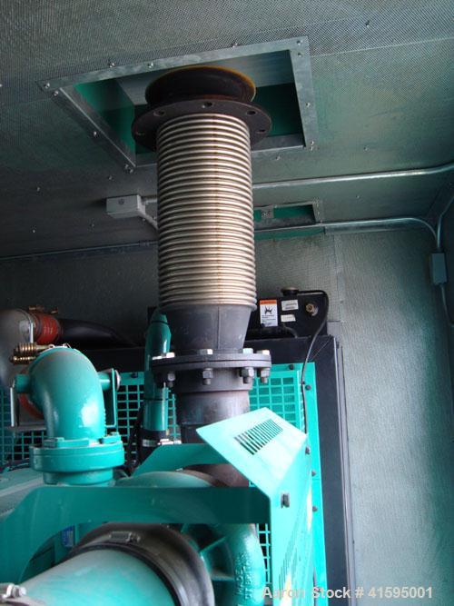 Used Cummins 400 kW Diesel Generator Set Model No. DFEH-5003700, SN-K010306857. Cummins QSX15-G9 engine, 755 hp @ 1800 rpm, serial #14025922. 3/60/277/480V, 800 amp main-line circuit breaker. Batteri...