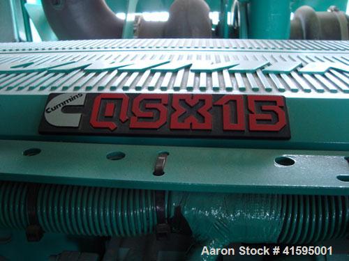 Used Cummins 400 kW Diesel Generator Set Model No. DFEH-5003700, SN-K010306857. Cummins QSX15-G9 engine, 755 hp @ 1800 rpm, serial #14025922. 3/60/277/480V, 800 amp main-line circuit breaker. Batteri...