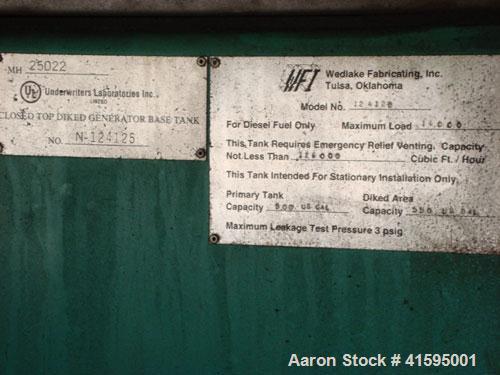 Used Cummins 400 kW Diesel Generator Set Model No. DFEH-5003700, SN-K010306857. Cummins QSX15-G9 engine, 755 hp @ 1800 rpm, serial #14025922. 3/60/277/480V, 800 amp main-line circuit breaker. Batteri...