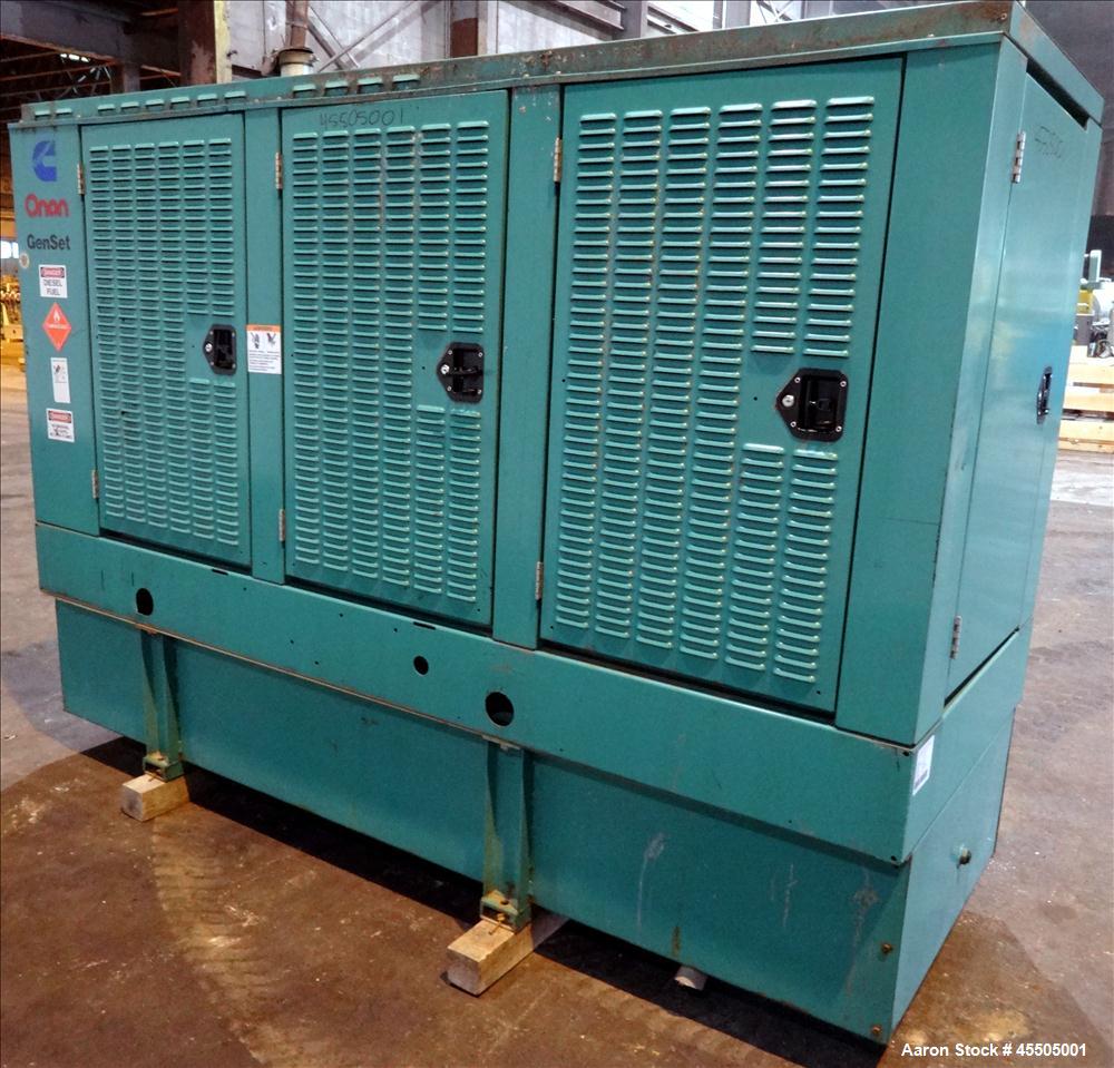 Used Cummins 80kW Standby Diesel Generator Set, Model DGDA