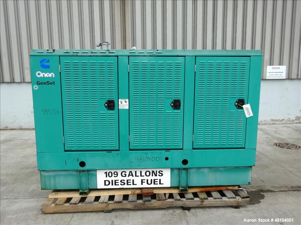 Used Cummins 100 kW Standby (90 kW Prime) Diesel Generator Set, Model DGDB-3382