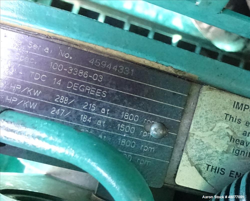 Used Cummins 200 kW  model DGFC. Cummins 6CTAA8.3-G2 engine.