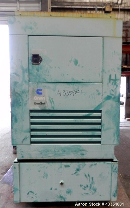 Used Cummins Onan 350 kW standby (315 kW prime) diesel generator set. Cummins model 350DFCC, SN-F980760961. Cummins NTA855-G3 engine SN-303622328, rated 535 HP @ 1800 RPM, turbocharged and aftercoole...