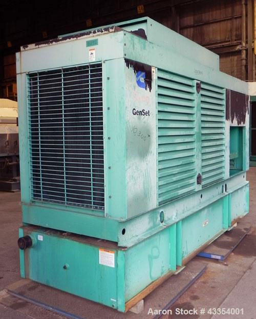 Used Cummins Onan 350 kW standby (315 kW prime) diesel generator set. Cummins model 350DFCC, SN-F980760961. Cummins NTA855-G3 engine SN-303622328, rated 535 HP @ 1800 RPM, turbocharged and aftercoole...