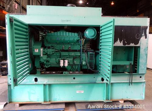 Used Cummins Onan 350 kW standby (315 kW prime) diesel generator set. Cummins model 350DFCC, SN-F980760961. Cummins NTA855-G3 engine SN-303622328, rated 535 HP @ 1800 RPM, turbocharged and aftercoole...