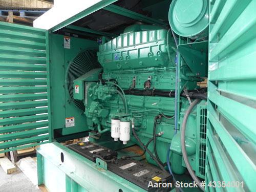 Used Cummins Onan 350 kW standby (315 kW prime) diesel generator set. Cummins model 350DFCC, SN-F980760961. Cummins NTA855-G3 engine SN-303622328, rated 535 HP @ 1800 RPM, turbocharged and aftercoole...