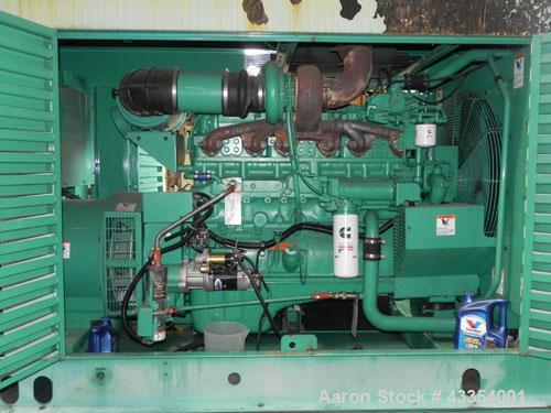 Used Cummins Onan 350 kW standby (315 kW prime) diesel generator set. Cummins model 350DFCC, SN-F980760961. Cummins NTA855-G3 engine SN-303622328, rated 535 HP @ 1800 RPM, turbocharged and aftercoole...