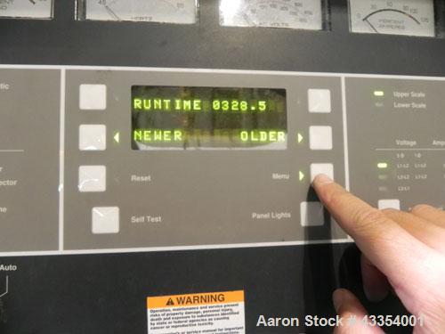 Used Cummins Onan 350 kW standby (315 kW prime) diesel generator set. Cummins model 350DFCC, SN-F980760961. Cummins NTA855-G3 engine SN-303622328, rated 535 HP @ 1800 RPM, turbocharged and aftercoole...
