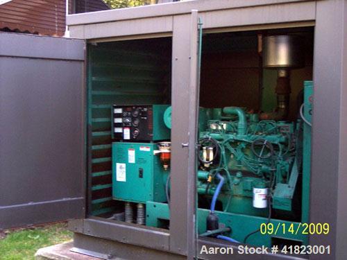 Used Cummins / Onan Diesel Generator 40 KW. Weather Enclosure, Base Tank. 645 Hours on Meter
