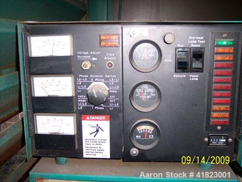 Used Cummins / Onan Diesel Generator 40 KW. Weather Enclosure, Base Tank. 645 Hours on Meter