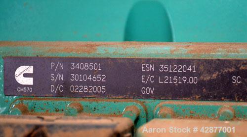 Used Cummins/Onan 250 kW diesel generator set. model DQAD 5706228, Cummins model QSM11-G2, SN-35122041, rated 430 HP @ 1800 RPM, EPA Tier I. 3/60/120/208/277-480V. Currently set up for 208V, reconnec...