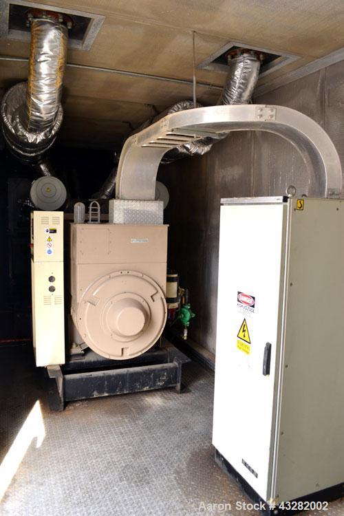 Used Cummins 900 kW standby (810kW prime) portable diesel generator set. Cummins model QST30-G2 Engine, Spec-D573001GX03, SN-37223214, emissions EPA tier 1. Newage Stamford generator SN-02126629/001....