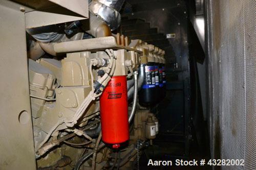 Used Cummins 900 kW standby (810kW prime) portable diesel generator set. Cummins model QST30-G2 Engine, Spec-D573001GX03, SN-37223214, emissions EPA tier 1. Newage Stamford generator SN-02126629/001....