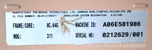 Used Cummins 900 kW standby (810kW prime) portable diesel generator set. Cummins model QST30-G2 Engine, Spec-D573001GX03, SN-37223214, emissions EPA tier 1. Newage Stamford generator SN-02126629/001....
