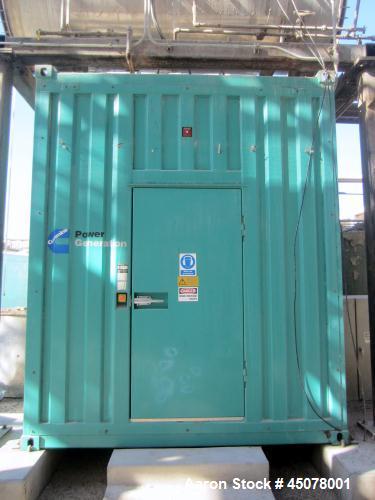 Used Cummins 1250 kW Natural Gas Generator Set. Cummins QSV91-G engine, 1200 rpm, 3/60/480V.  Top end overhaul completed and generator end rewound.  15,800 Hours.  Year 2001. Sale pending.