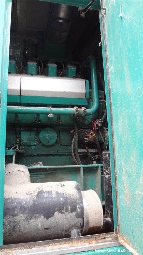 Used Cummins 1250 kW Natural Gas Generator Set SN-J0K189310. Cummins QSV91-G engine, 1200 rpm, SN-66300334. 3/60/480V. Top end overhaul completed. Generator end rewound. Last documented hours 15748. ...