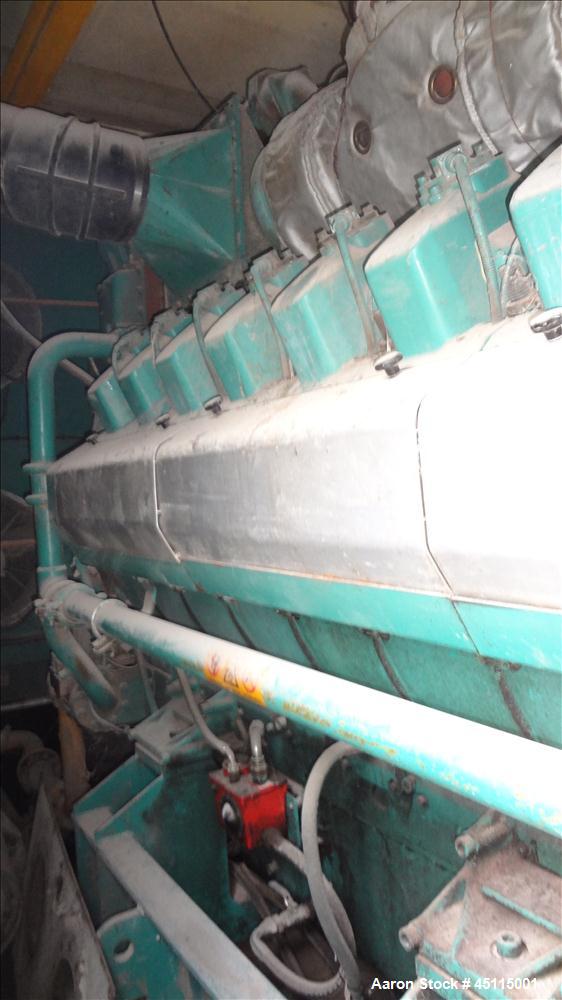Used Cummins 1250 kW Natural Gas Generator Set SN-J0K189310. Cummins QSV91-G engine, 1200 rpm, SN-66300334. 3/60/480V. Top end overhaul completed. Generator end rewound. Last documented hours 15748. ...