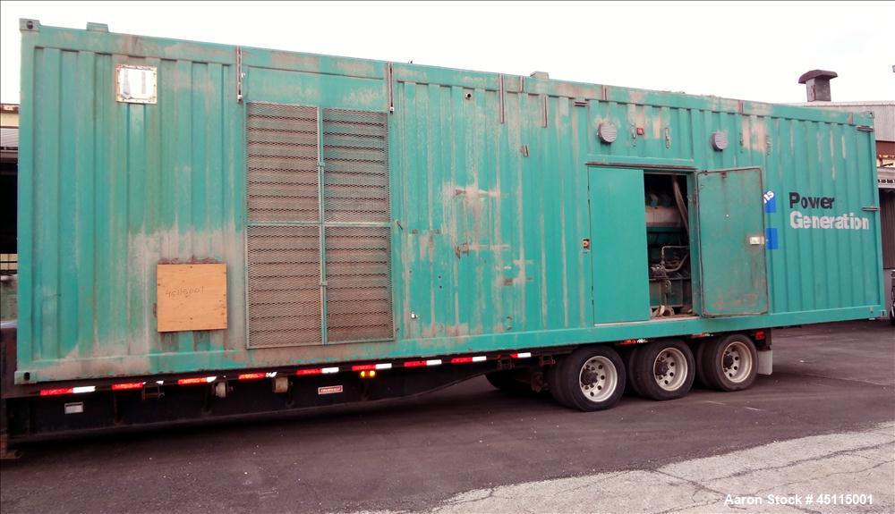 Used Cummins 1250 kW Natural Gas Generator Set SN-J0K189310. Cummins QSV91-G engine, 1200 rpm, SN-66300334. 3/60/480V. Top end overhaul completed. Generator end rewound. Last documented hours 15748. ...