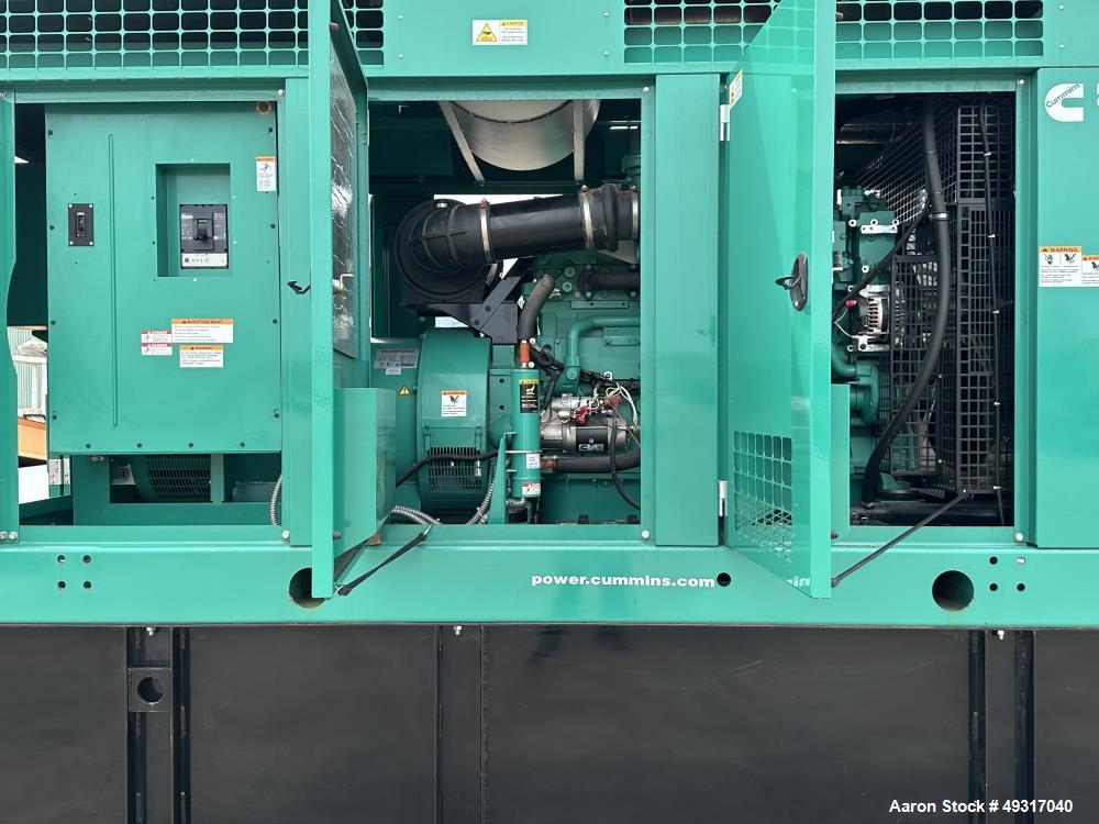 Used Cummins 450 kW Diesel Generator Set — QSX15-G9, 91 Hours, 2020