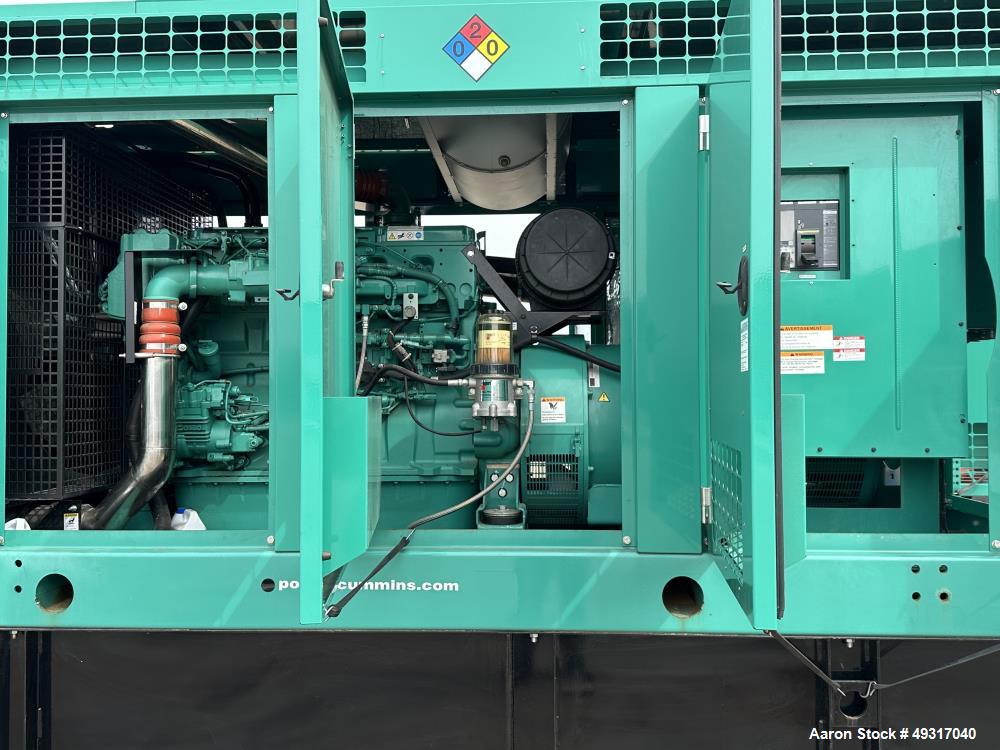 Used Cummins 450 kW Diesel Generator Set — QSX15-G9, 91 Hours, 2020