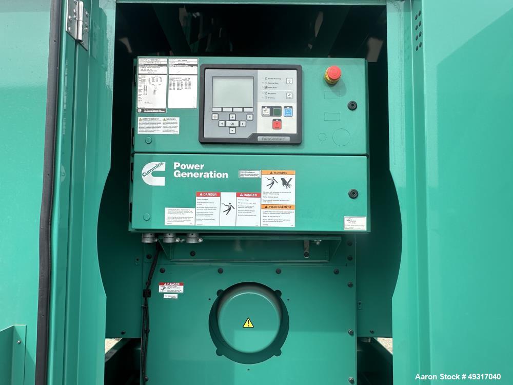 Used Cummins 450 kW Diesel Generator Set — QSX15-G9, 91 Hours, 2020