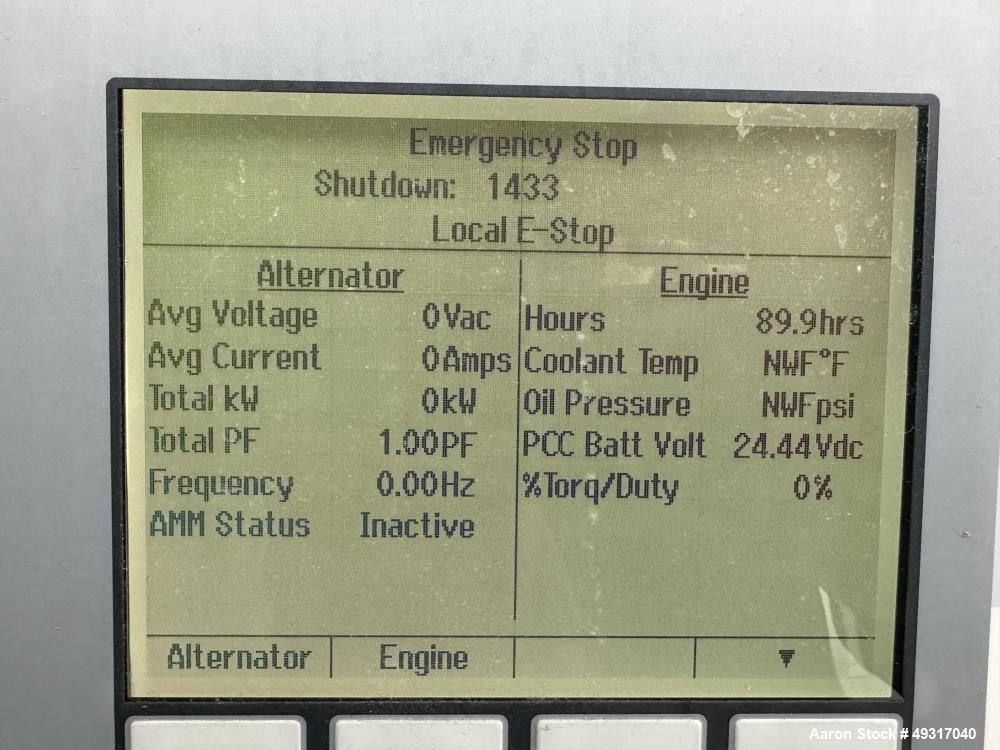 Used Cummins 450 kW Diesel Generator Set — QSX15-G9, 91 Hours, 2020