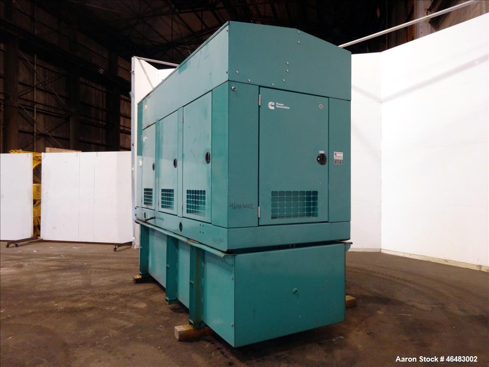 Used- Cummins 500 kW Diesel Generator Model DFEK. Cummins QSK15-G9 Engine.