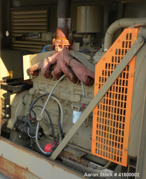 Used Cummins 135 kW Continuous Rated Natural Gas Generator Set. Cummins G855 natural gas engine rated 220HP at 1800RPM, SN-25192077. Stamford / Newage 120/208/277/480V generator end. 400 Amp main-lin...