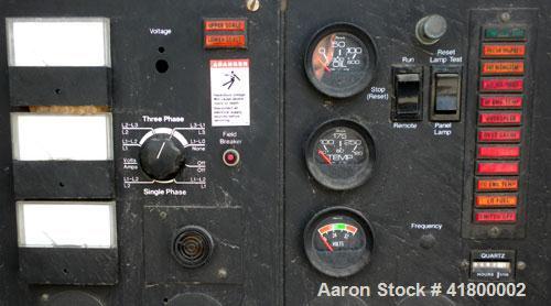 Used Cummins 135 kW Continuous Rated Natural Gas Generator Set. Cummins G855 natural gas engine rated 220HP at 1800RPM, SN-25192077. Stamford / Newage 120/208/277/480V generator end. 400 Amp main-lin...