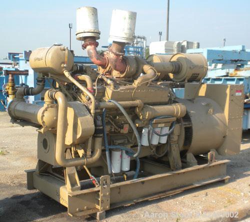 Used Cummins 510 kW Standby Generator Set. 3/60/277/480V. Cummins Engine Model VTA-1710-GS, Engine No. 37102212. Stand alone control panel with 800 Amp breaker. 314 hrs.