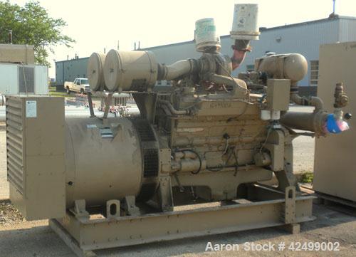 Used Cummins 510 kW Standby Generator Set. 3/60/277/480V. Cummins Engine Model VTA-1710-GS, Engine No. 37102212. Stand alone control panel with 800 Amp breaker. 314 hrs.