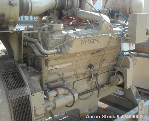 Used Cummins 510 kW Standby Generator Set. 3/60/277/480V. Cummins Engine Model VTA-1710-GS, Engine No. 37102212. Stand alone control panel with 800 Amp breaker. 314 hrs.