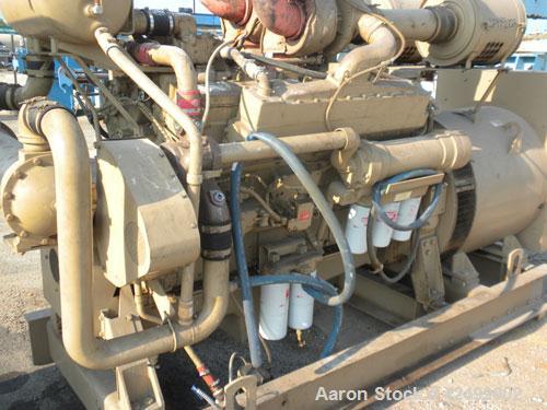 Used Cummins 510 kW Standby Generator Set. 3/60/277/480V. Cummins Engine Model VTA-1710-GS, Engine No. 37102212. Stand alone control panel with 800 Amp breaker. 314 hrs.