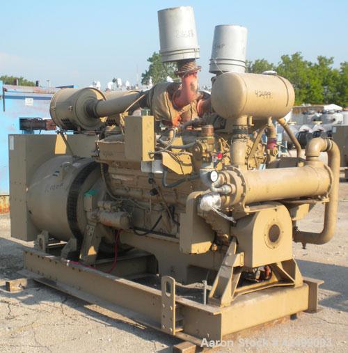 Used Cummins 510 kW Standby Generator Set. 3/60/277/480V. Cummins Engine Model VTA-1710-GS, Engine No. 37102213. Stand alone control panel with 800 Amp breaker. 294 hrs.