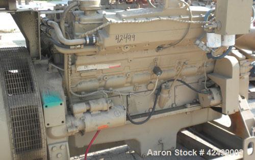 Used Cummins 510 kW Standby Generator Set. 3/60/277/480V. Cummins Engine Model VTA-1710-GS, Engine No. 37102213. Stand alone control panel with 800 Amp breaker. 294 hrs.