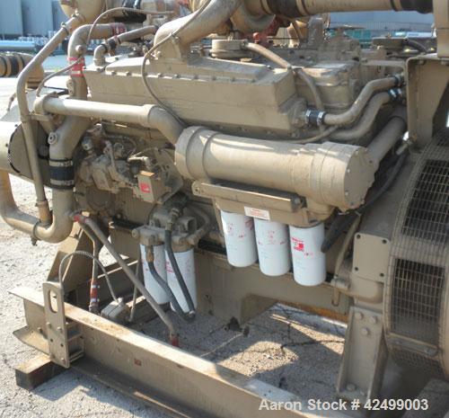 Used Cummins 510 kW Standby Generator Set. 3/60/277/480V. Cummins Engine Model VTA-1710-GS, Engine No. 37102213. Stand alone control panel with 800 Amp breaker. 294 hrs.