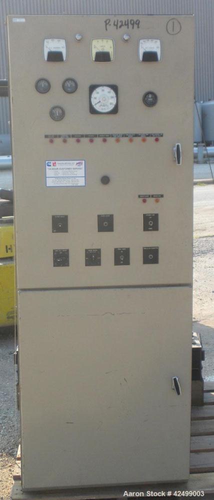 Used Cummins 510 kW Standby Generator Set. 3/60/277/480V. Cummins Engine Model VTA-1710-GS, Engine No. 37102213. Stand alone control panel with 800 Amp breaker. 294 hrs.