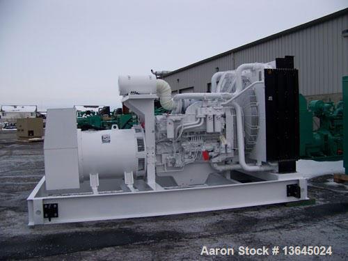 New-Cummins powered 1350 kW standby diesel generator set. Cummins QSK50-G3 EPA tier 2 engine rated 2090 HP @ 1800 RPM. Marat...