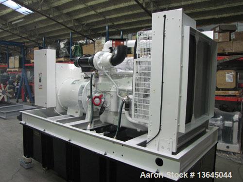 Unused-New 500 kW Cummins powered standby diesel generator set. Cummins QSX15-G9, SN-79344657 EPA tier 2 engine rated 755 hp...