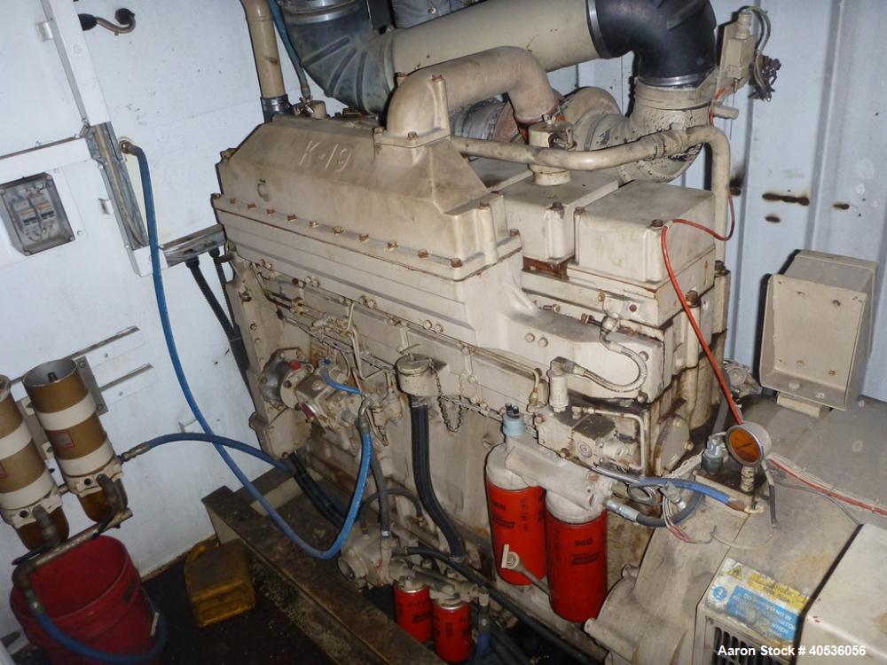 Used-Cummins 500 kW Genset, Cummins K-19 engine. Mounted in 20' container. 317 Hours. Coming in.