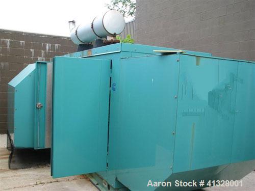 Used Cummins 215 kW natural gas generator set. Cummins GTA855-GS/GC2 engine. 3/60/277/480V, main-line circuit breaker 1200 amp. Sound attenuated enclosure. 179 hours. Yr 2001.
